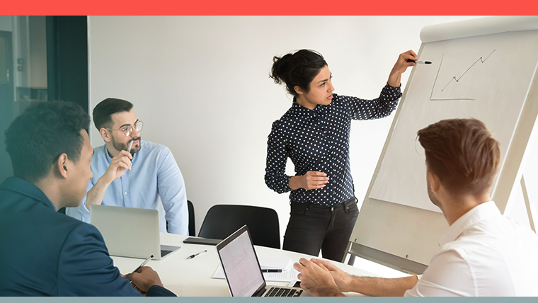 business meeting employer explaining what is Salary sacrifice